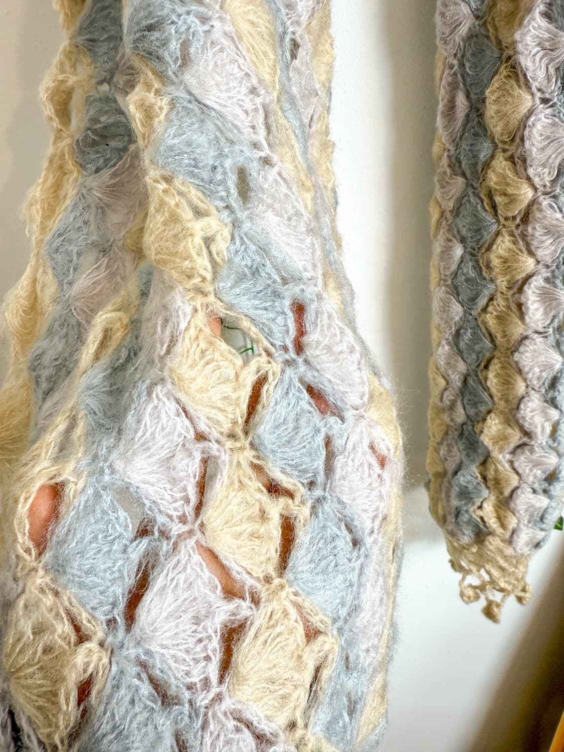 파스텔 뜨개 머플러 상품이미지3