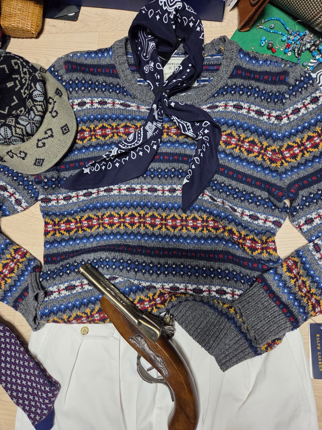 아베크롬비 클래식 니트 스웨터 에스닉  상품이미지1