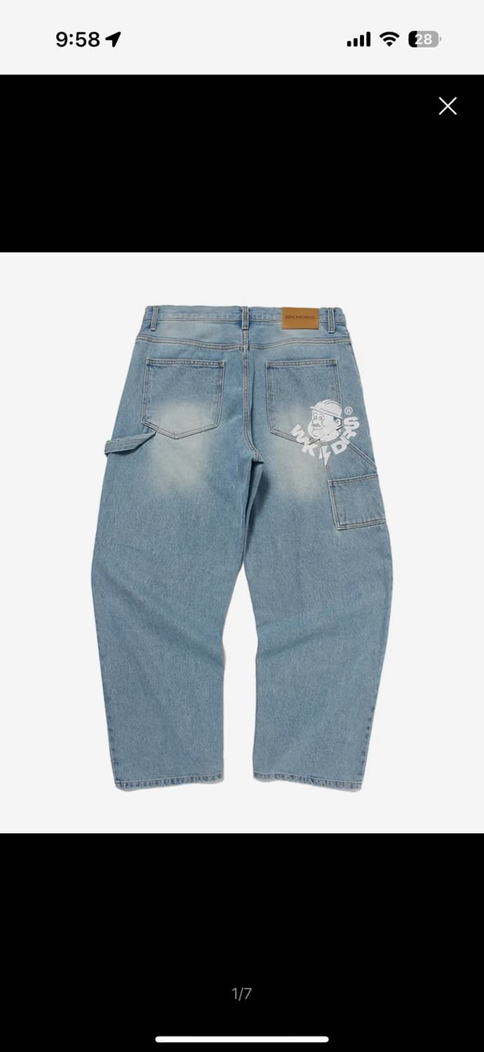 위캔더스 워커 데님 팬츠 (M) 상품이미지1