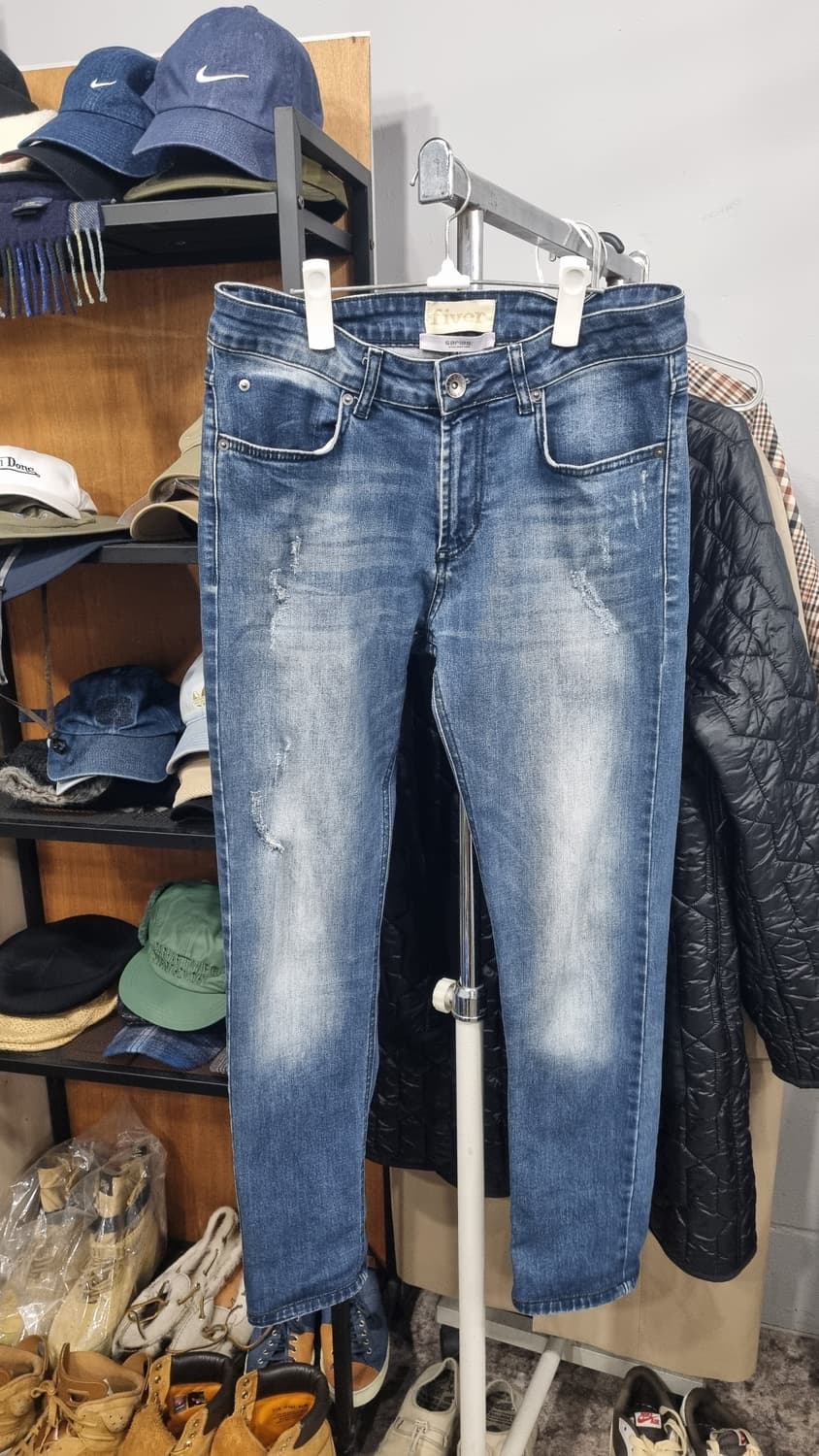 코오롱) 시리즈 파이버 슬림 스판 데님팬츠 30size  컨디션10/8 상품이미지1