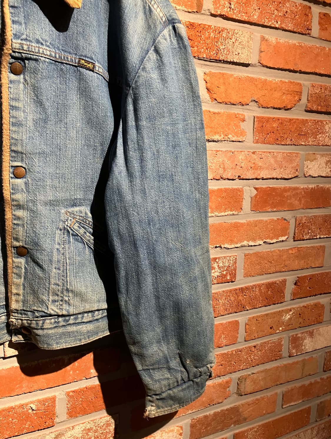 70s USA 빈티지 랭글러 데님 셰르파 자켓 상품이미지4