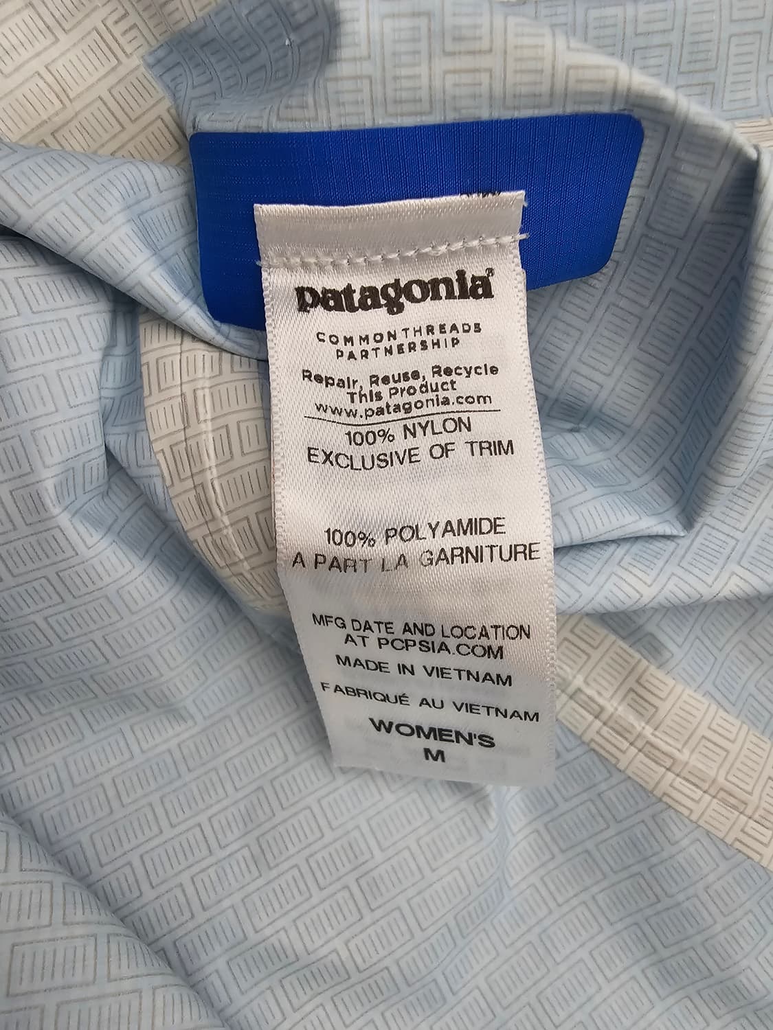 파타고니아 여성 바람막이 후드자켓 M 상품이미지4