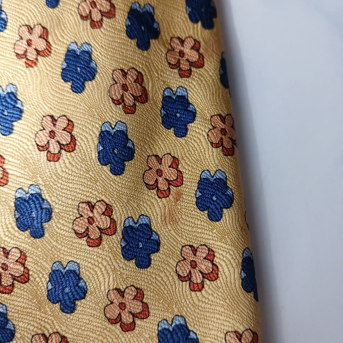 소니아리키엘 실크 플라워 패턴 넥타이 9.4cm A~B등급 A19849 상품이미지4