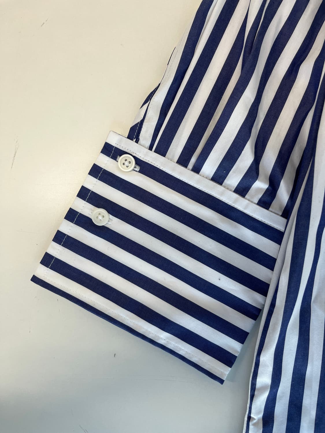 코스 스트라이프 롱 셔츠 블루/화이트 40 상품이미지6