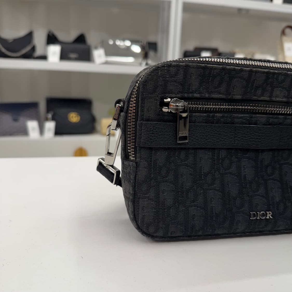 디올 오블리크 사파리 메신저백 블랙 상품이미지2