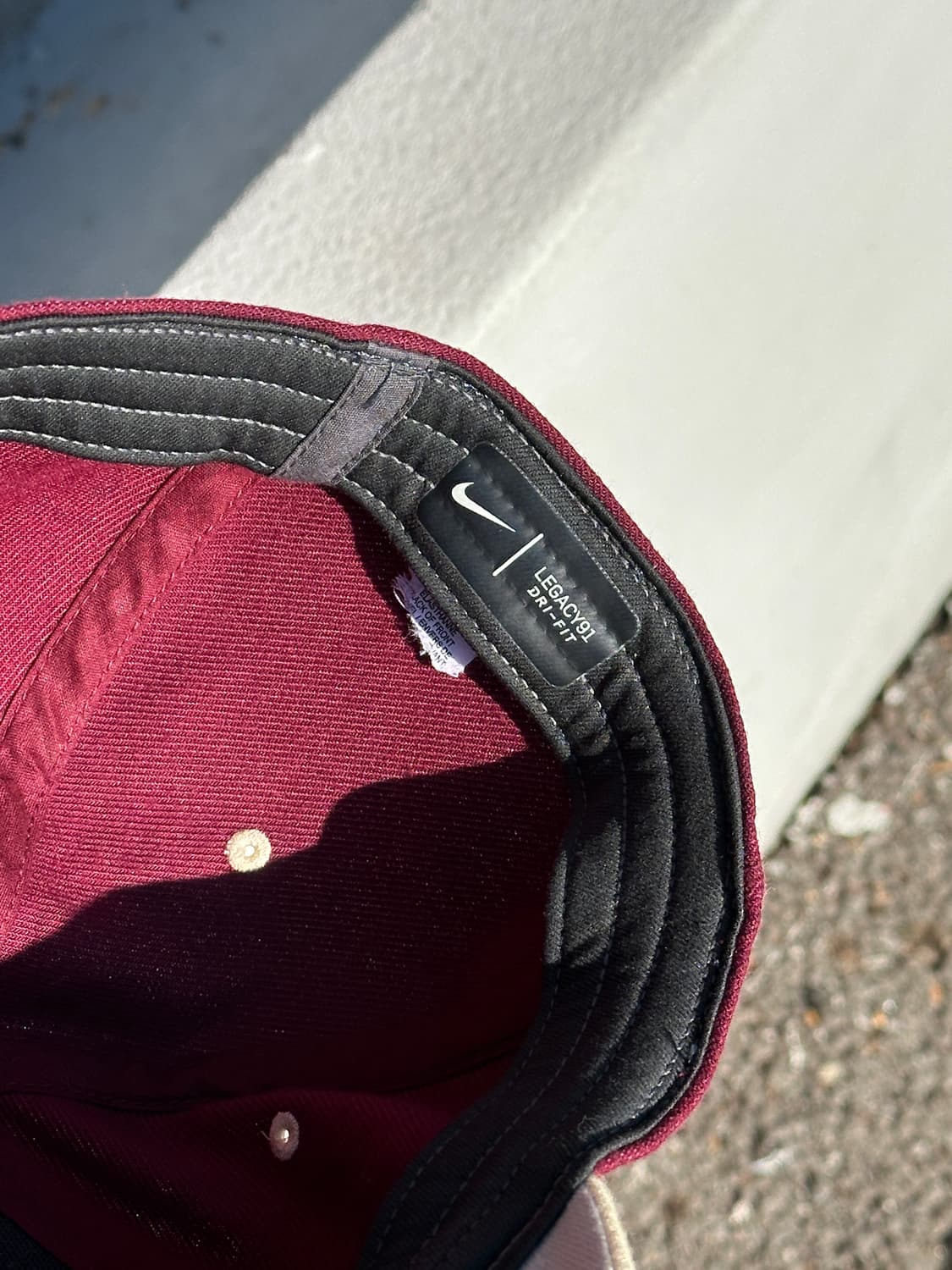 [L] 나이키 버건디 볼캡 모자 상품이미지6