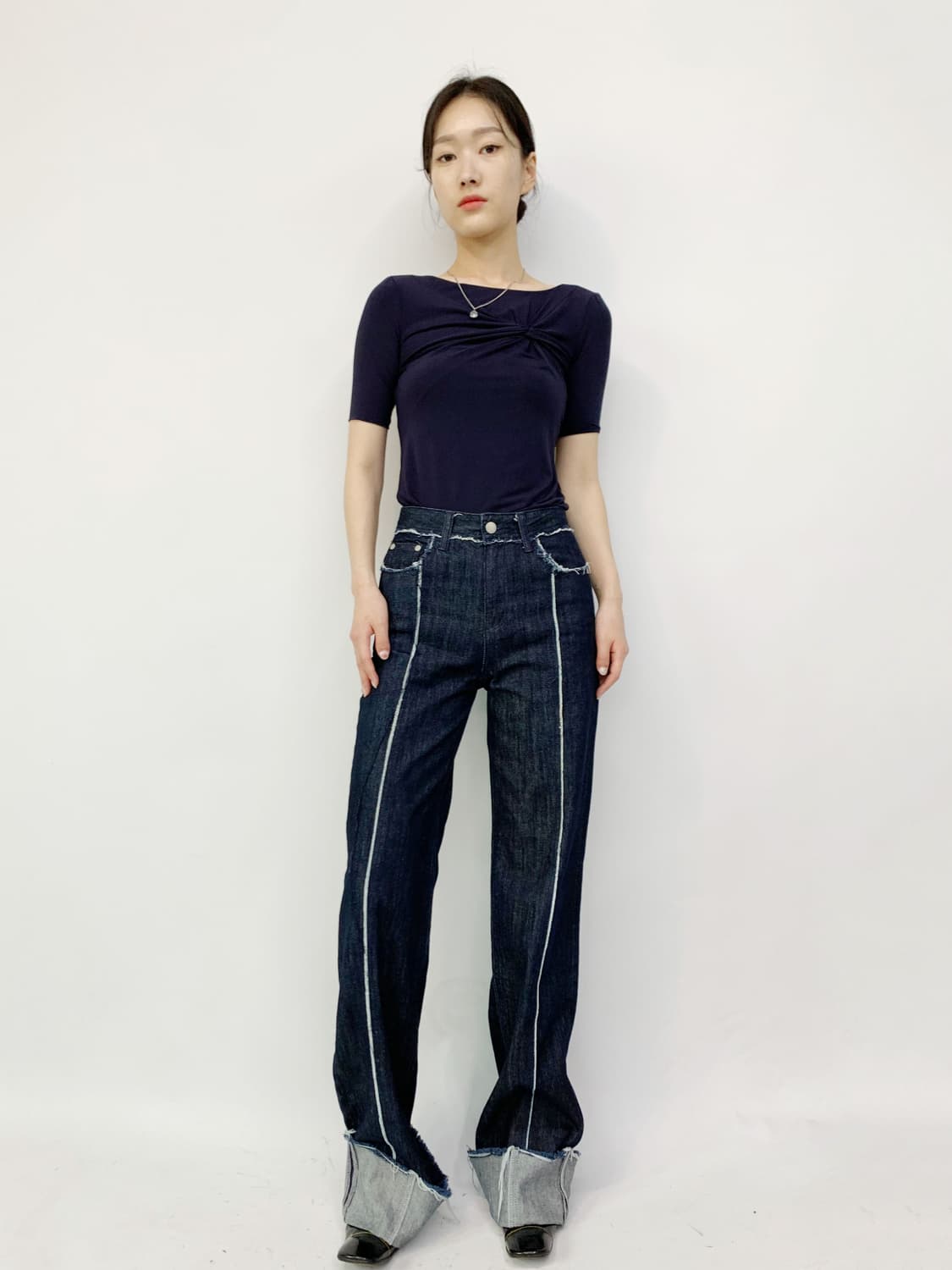 아르마니 셔링 반팔티 상품이미지1