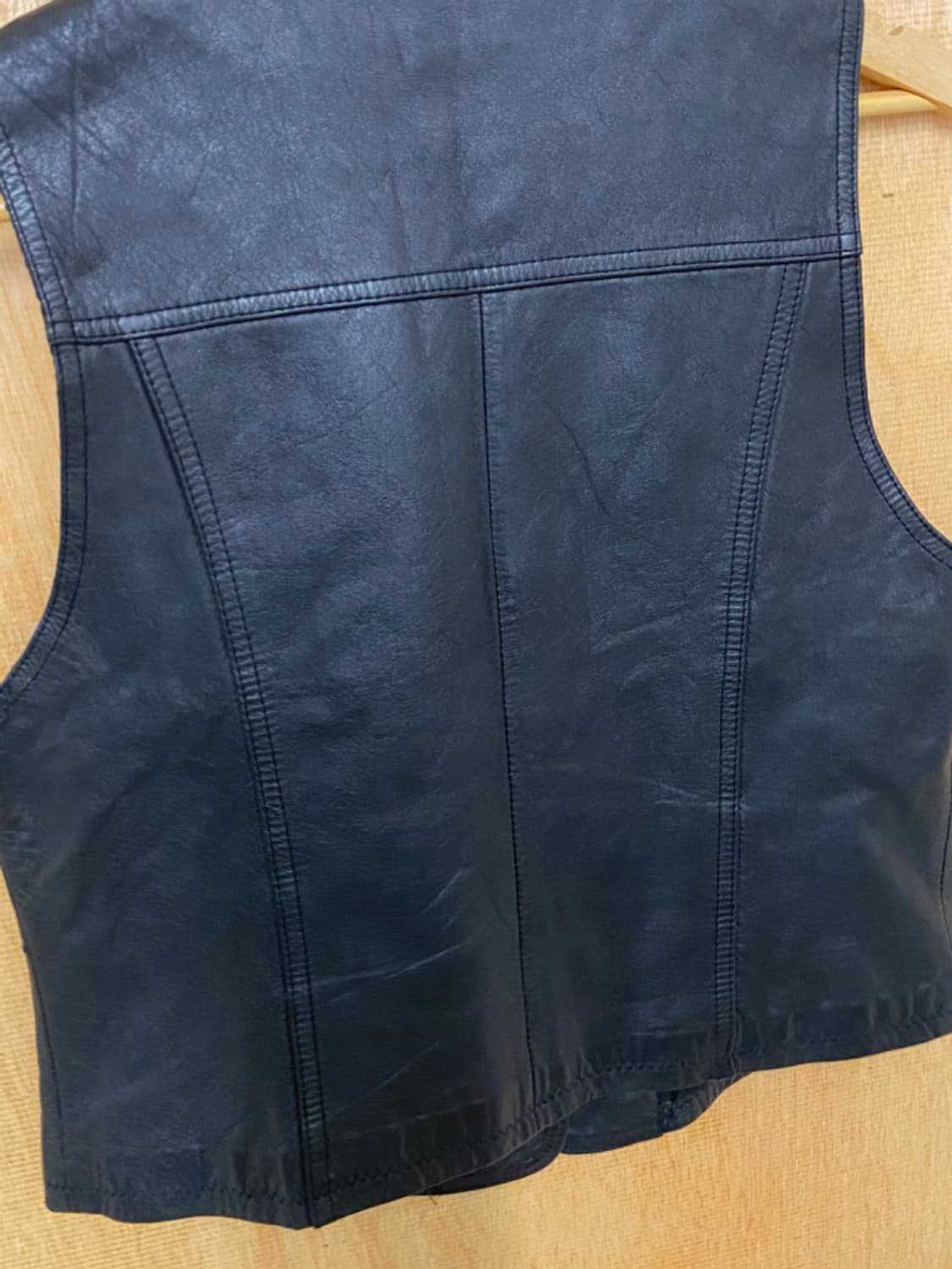 VTG stitch leather vest 웨스턴 스티치 레더 베스트 상품이미지8