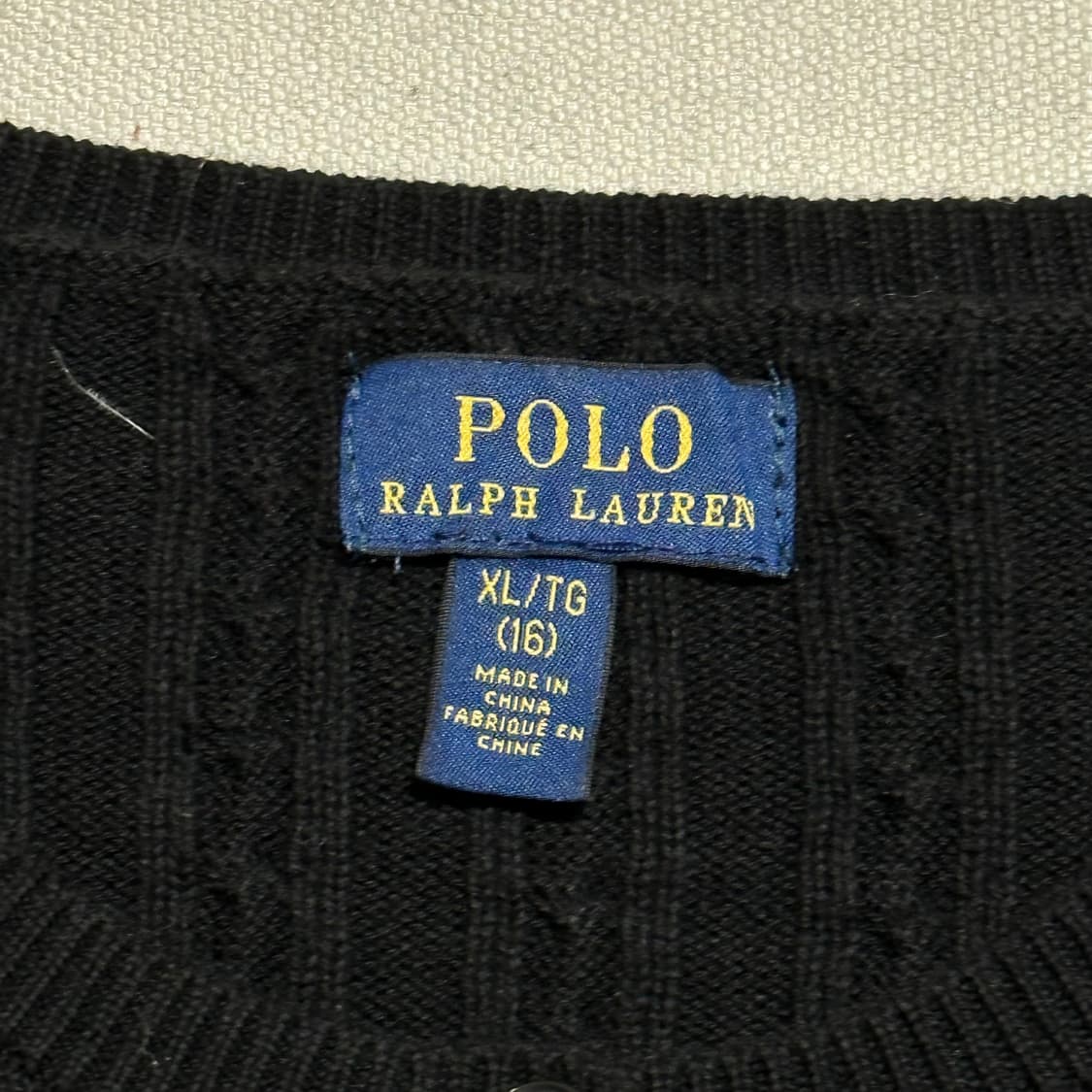 Polo Ralph Lauren 여성용 블랙 케이블 가디건 상품이미지3