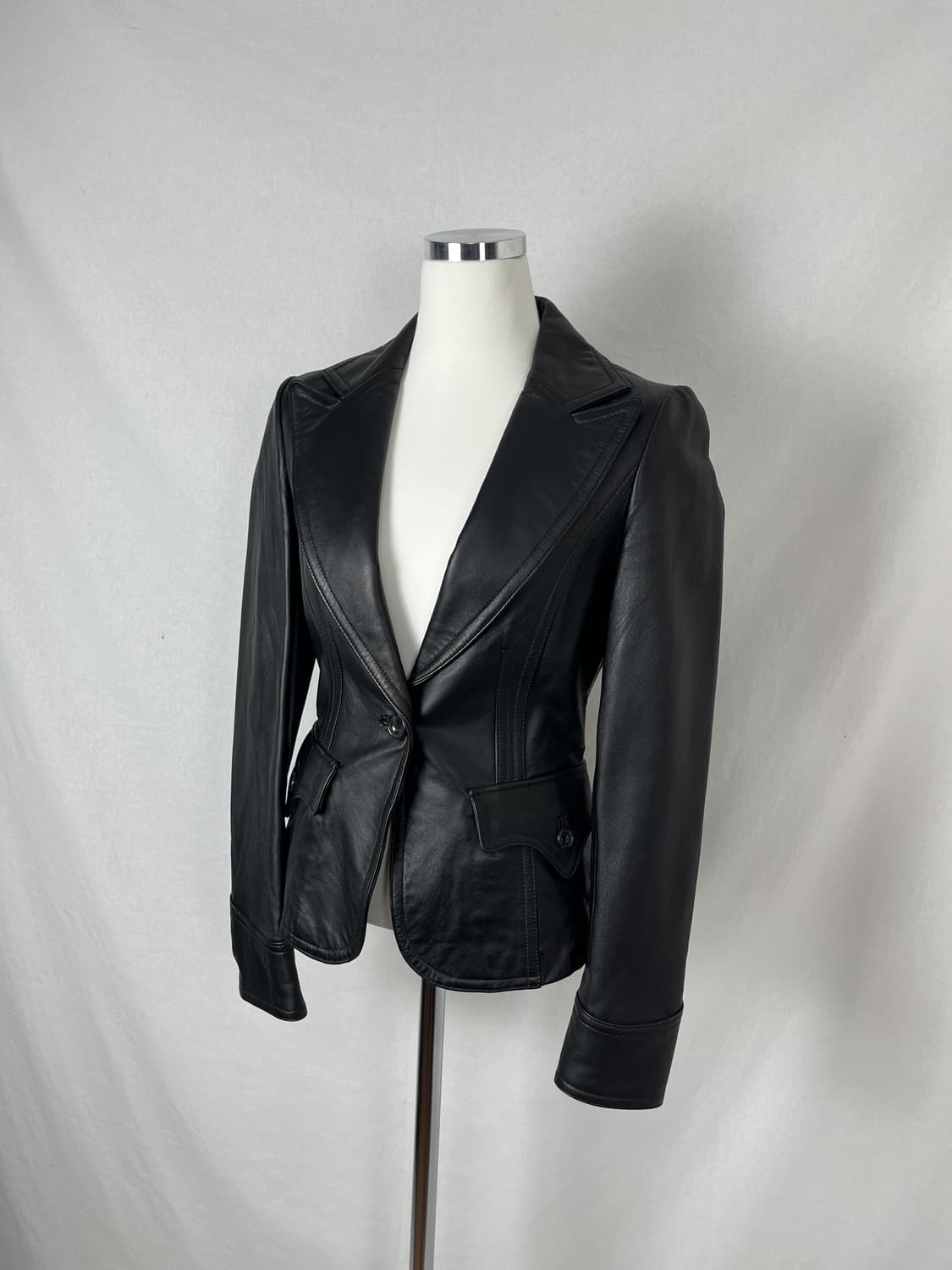 Vintage 웨스턴 리얼레더 블레이저 상품이미지1