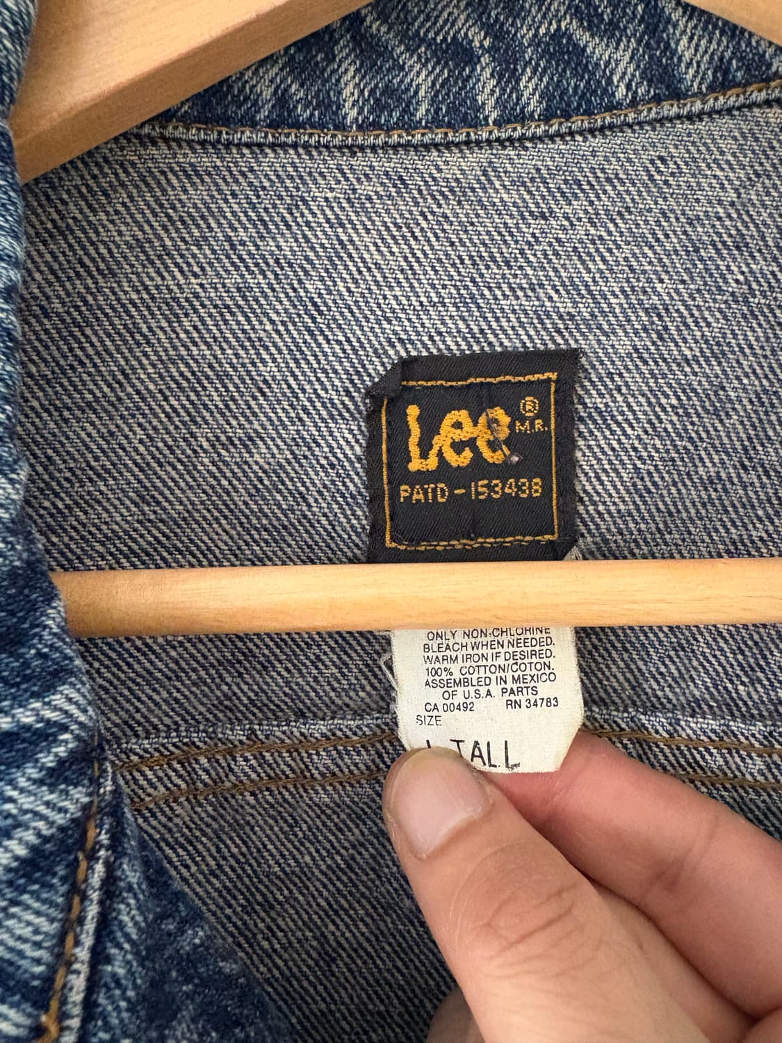 80's LEE denim trucker Jacket  상품이미지4