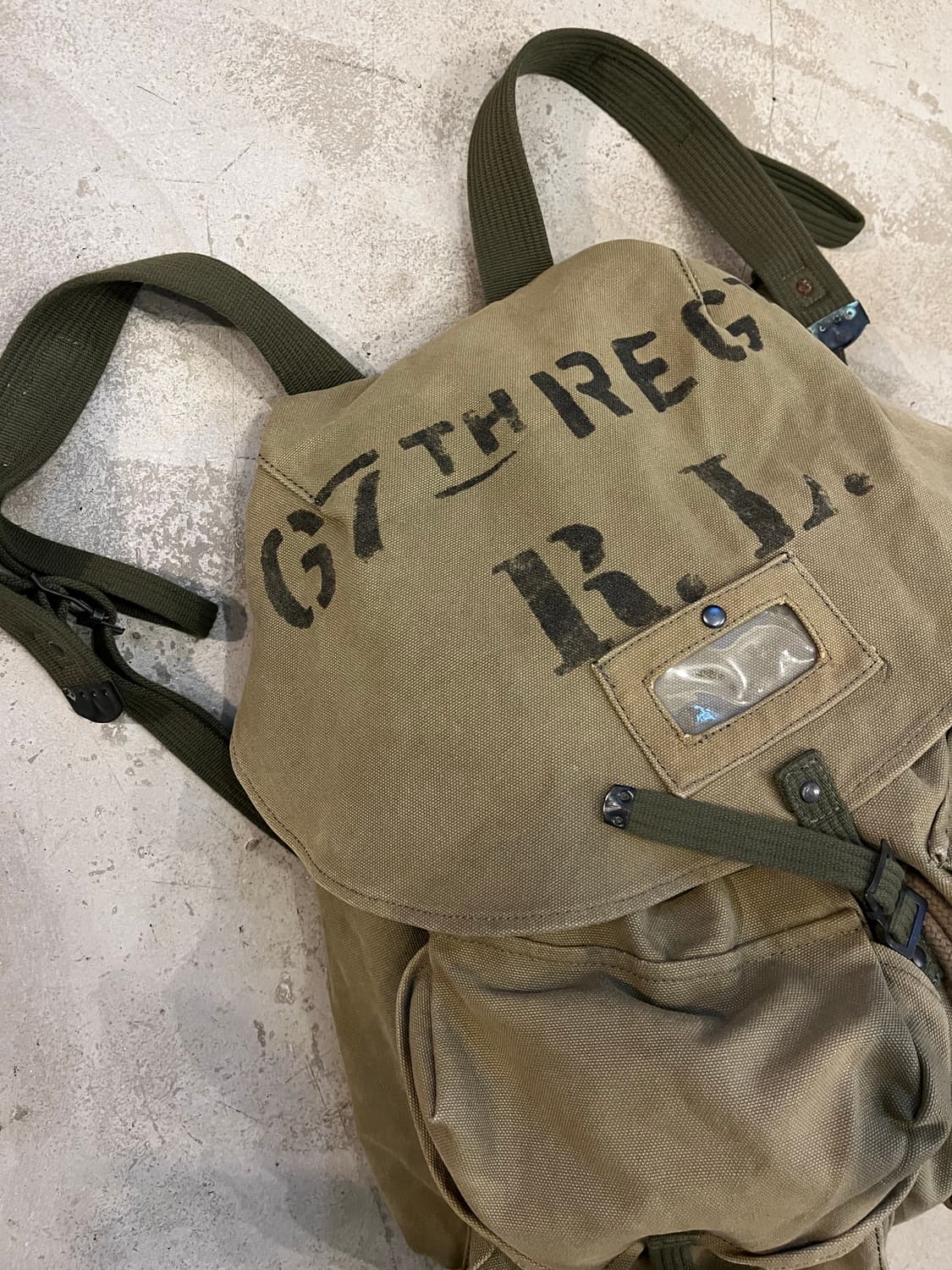 빈티지 폴로 데님앤서플라이 밀리터리 빅백 상품이미지3