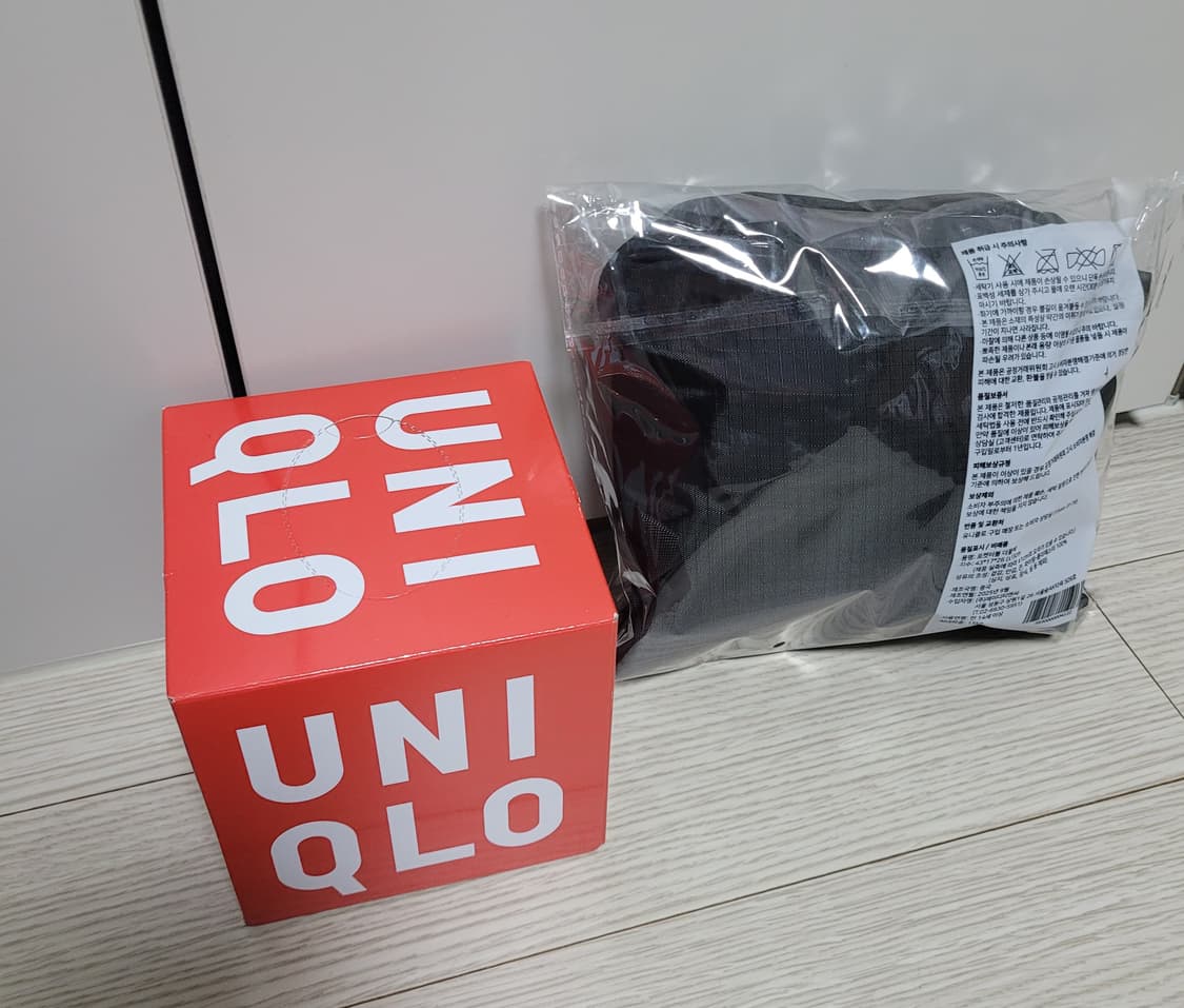 유니클로 포켓더블 더플백 + 큐브 티슈 상품이미지2