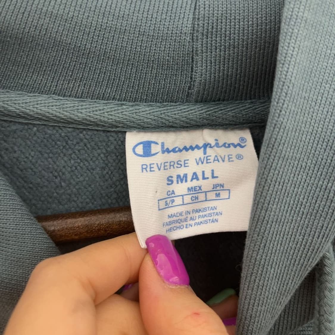 챔피온 빈티지 리버스위브 캔자스 제이호크 후드티 S C06705 상품이미지5