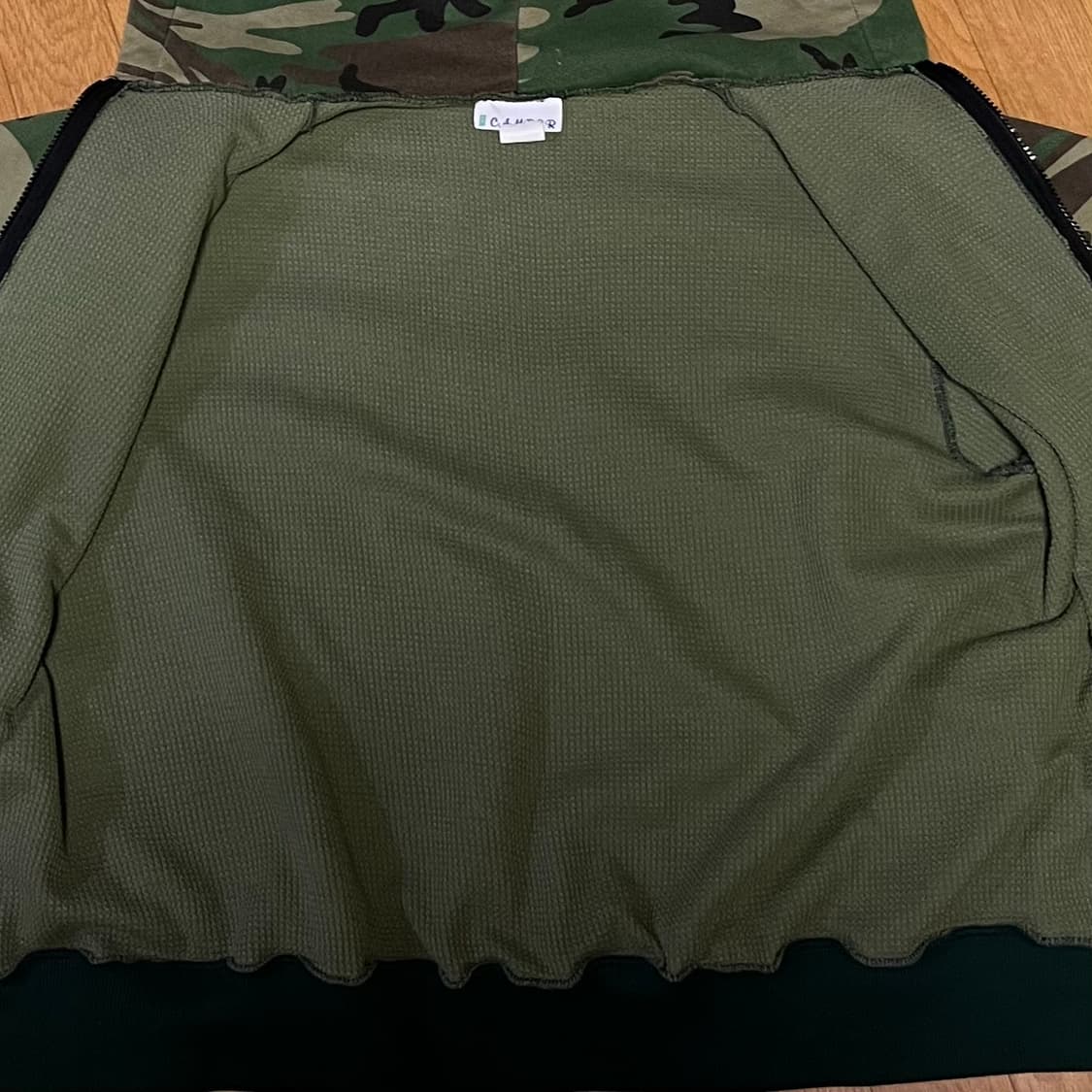 [M] 80s USA 캠버 후드집업 카모 상품이미지6