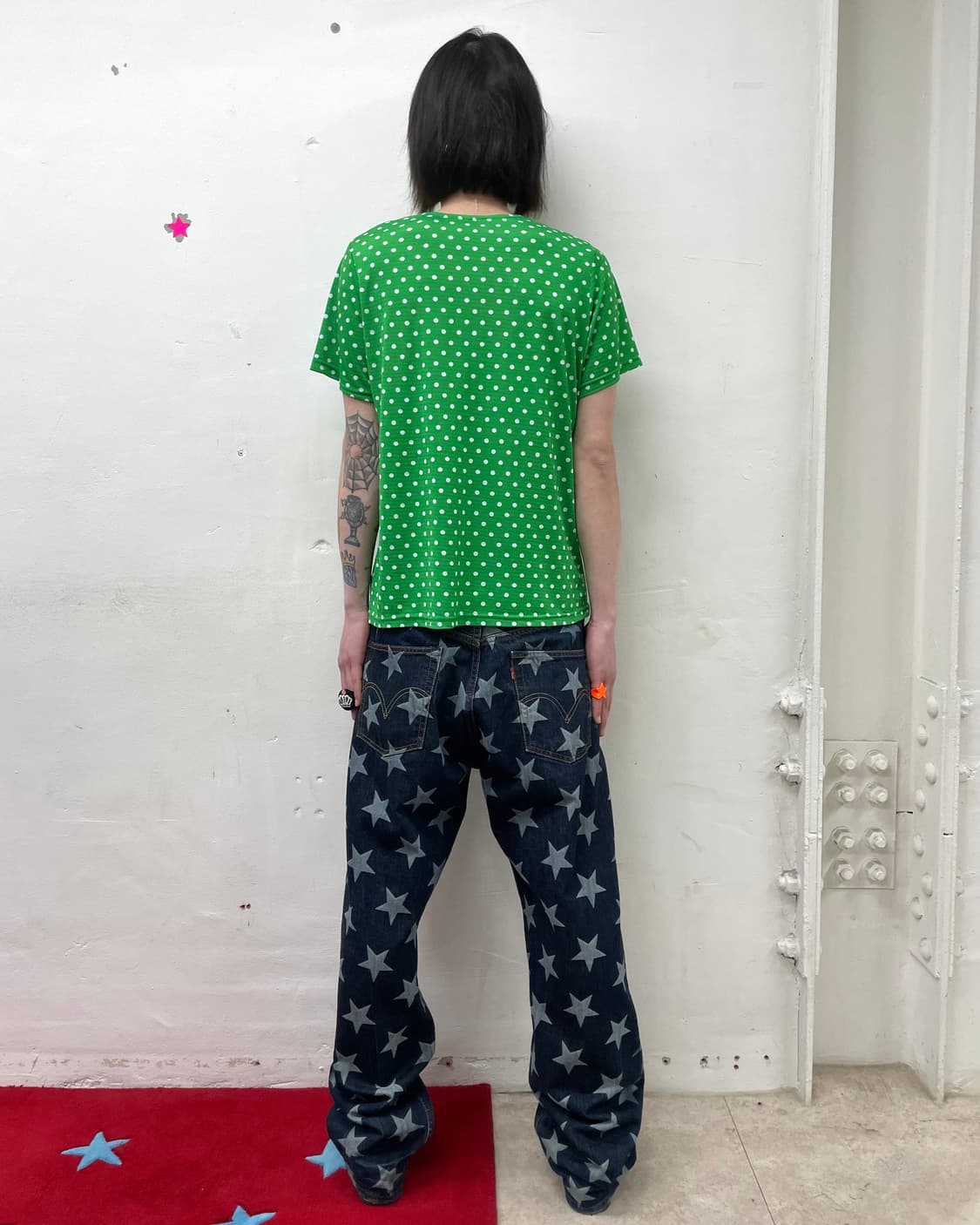 Button Green Dot Short Sleeve 상품이미지3