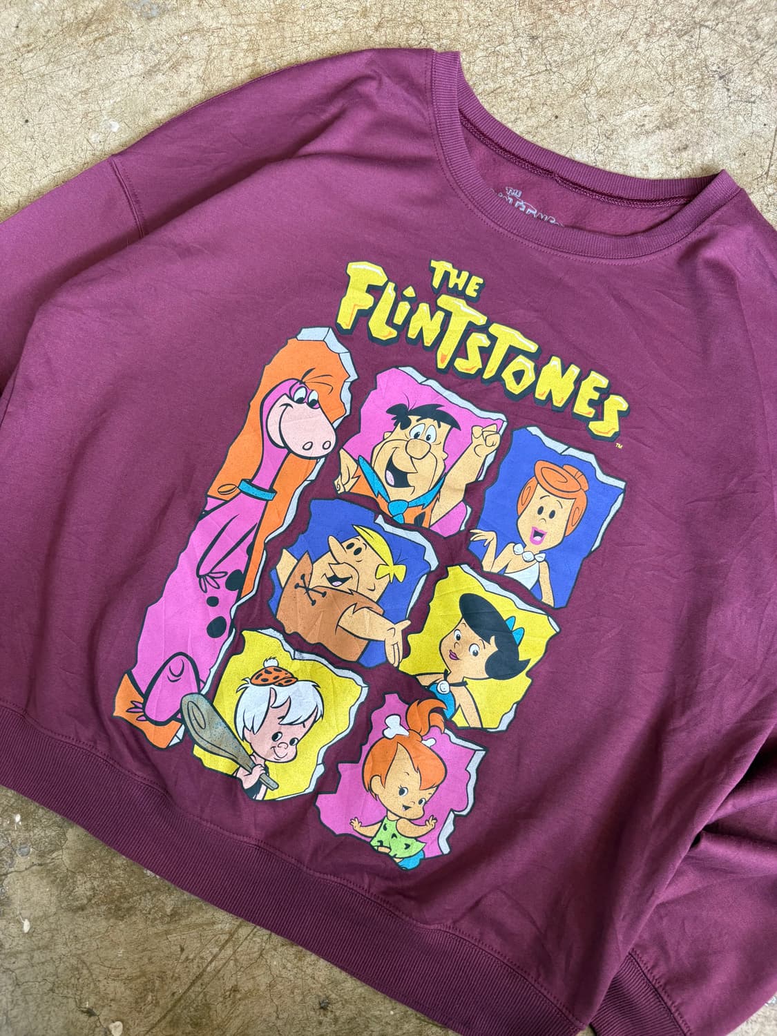 The Flintstones 빈티지 스웻셔츠 상품이미지2