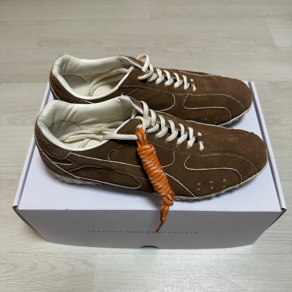 야세 스파이드 스웨이드 스니커즈 브라운 260 상품이미지5