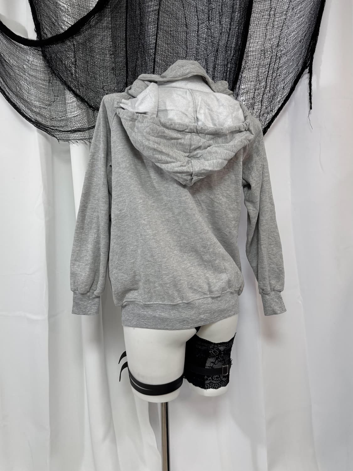 gray hood zip up 상품이미지4