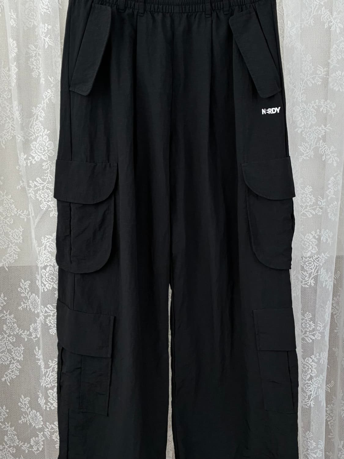 M) 널디 투웨이 나일론 카고 팬츠 블랙 상품이미지3