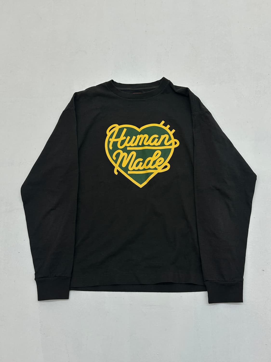 휴먼 메이드 그래픽 롱슬리브 티셔츠 #4 블랙 상품이미지1