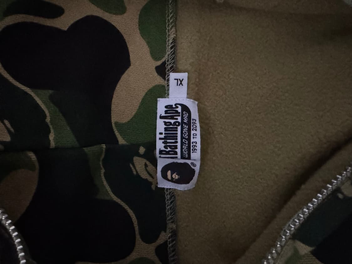 베이프 하프 집업 그린카모 상품이미지2