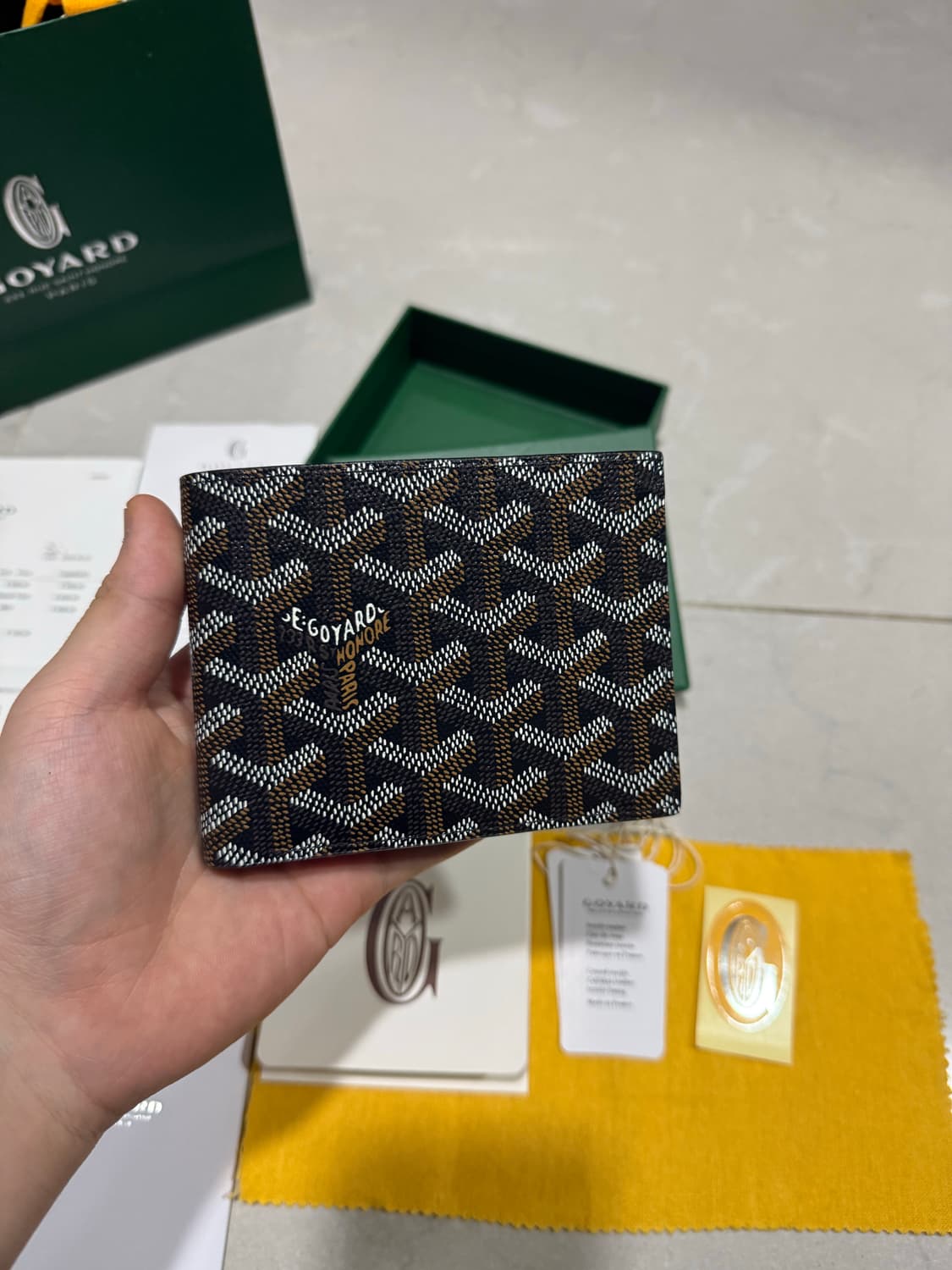 [당일출고,풀박스] 고야드 빅투아르 블랙 반지갑 상품이미지2