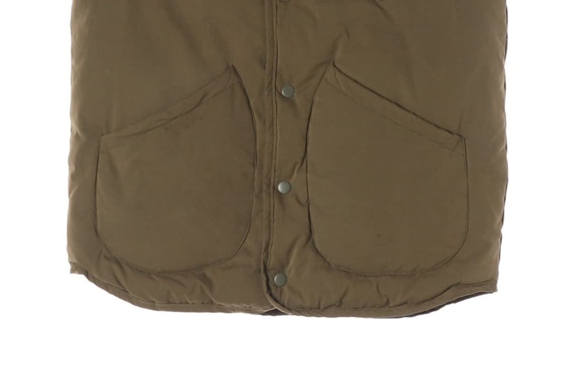 빈티지 스코틀랜드 패딩 베스트 카키 L 상품이미지5