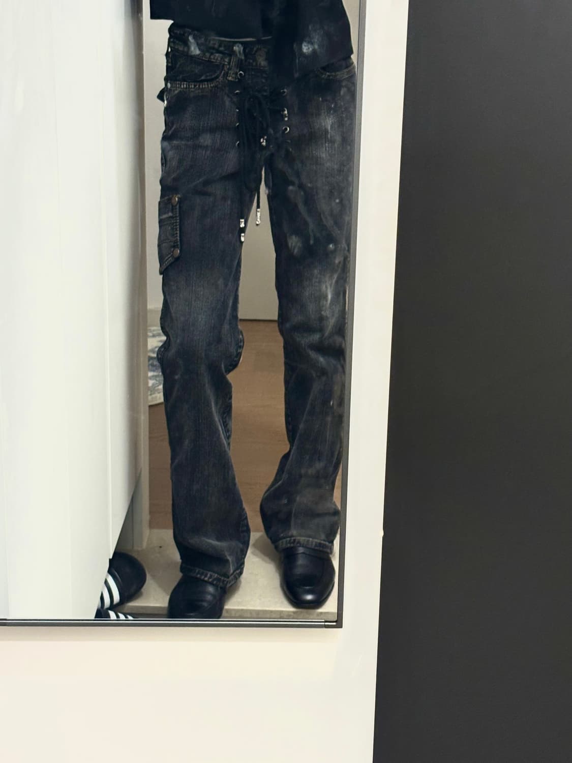 Custom raven lace pants 상품이미지1