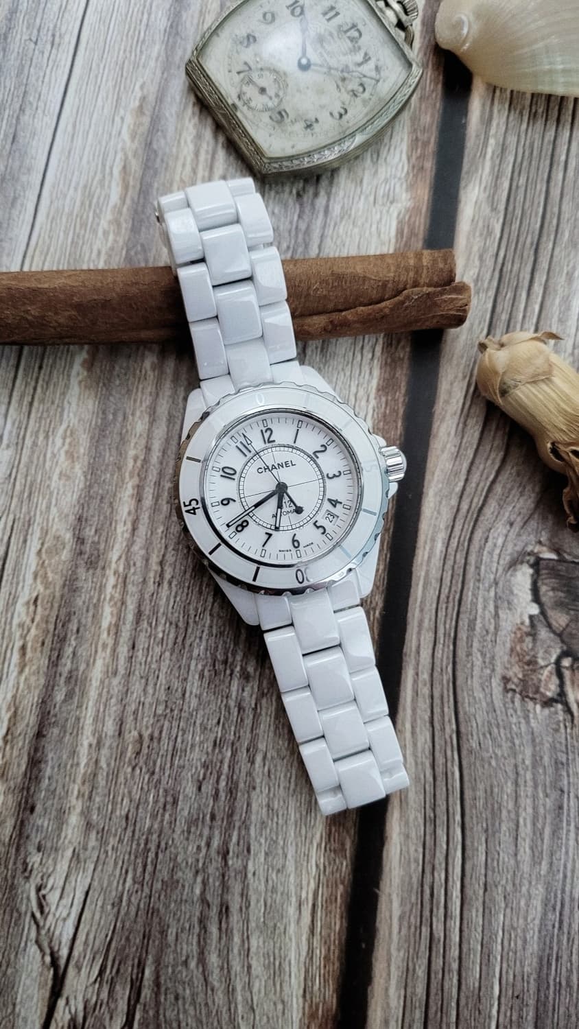 [특가상품]정품 샤넬 J12 38mm 화이트 오토메틱 시계 구성품있음 상품이미지3