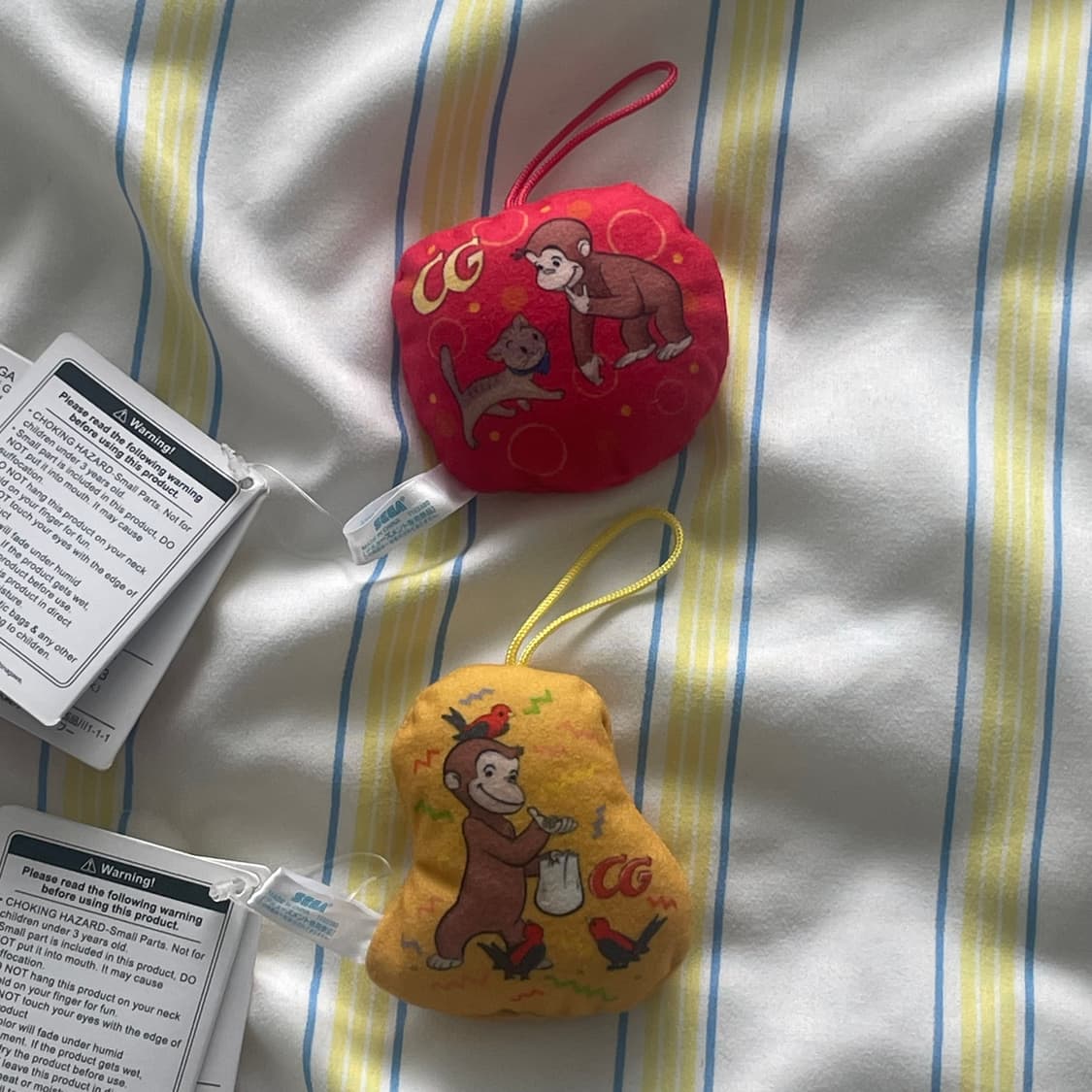 고전 큐리어스 조지 쿠션 키링 2개세트 상품이미지2