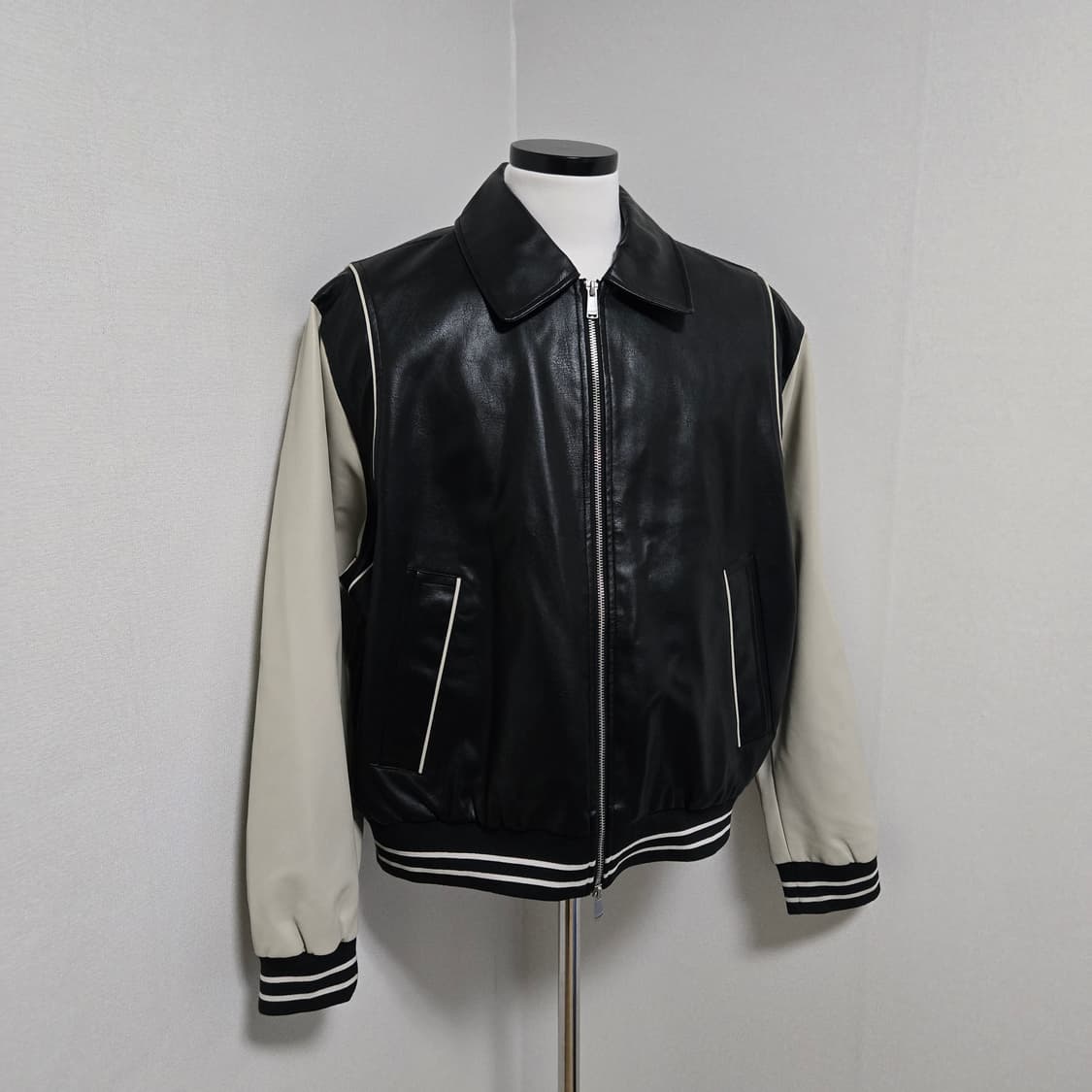 키뮤어 에코 레더 바시티 자켓 / 남성 자켓 / 남자 자켓  상품이미지7