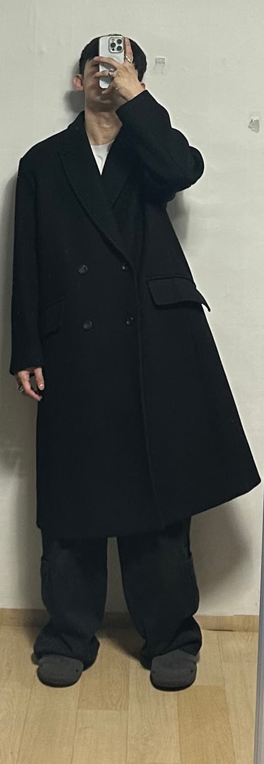언어펙티드 오버사이즈드 더블 브레스티드 코트 상품이미지5