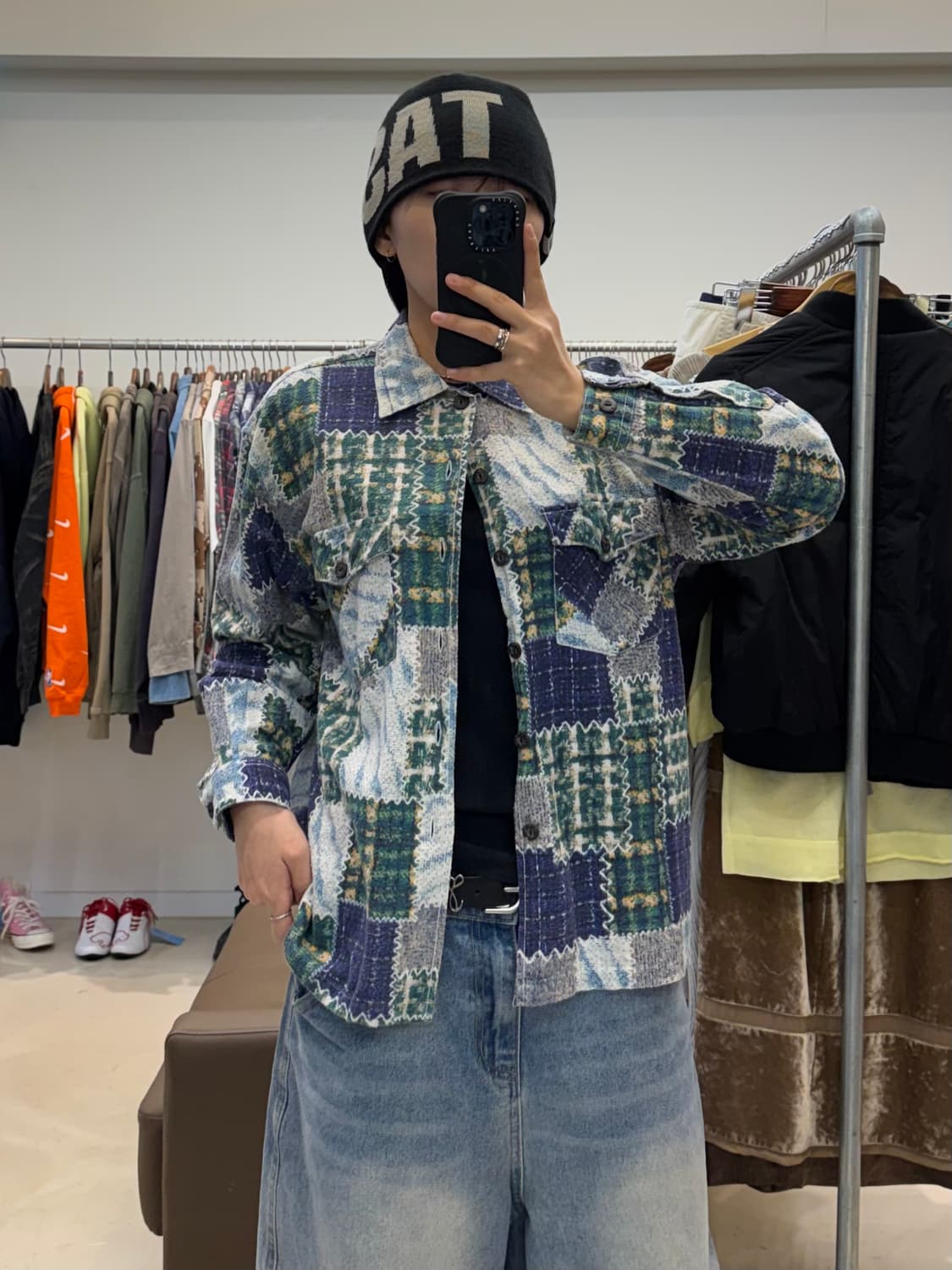 80s Break off 패치워크 셔츠 상품이미지7