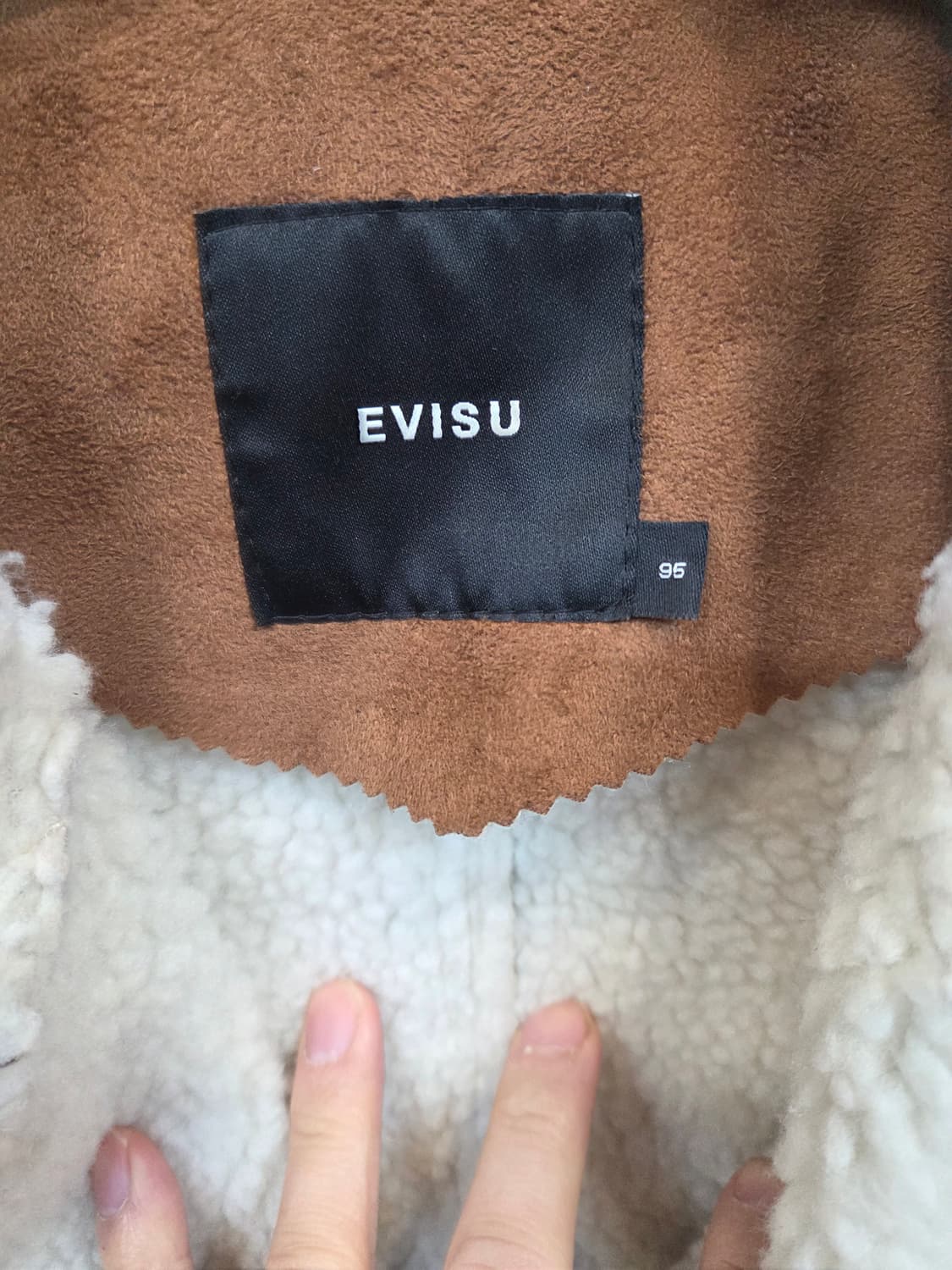 에비수 레더 무스탕 코트 자켓 95 상품이미지3