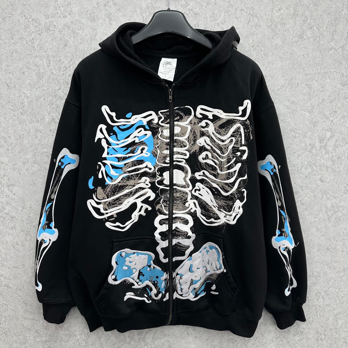 100 남자 캐피탈맛 루즈핏 프린팅 후드집업 상품이미지1