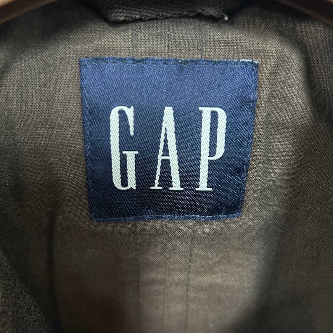 올드 갭 카우레더 트러커 자켓 다크브라운 상품이미지6