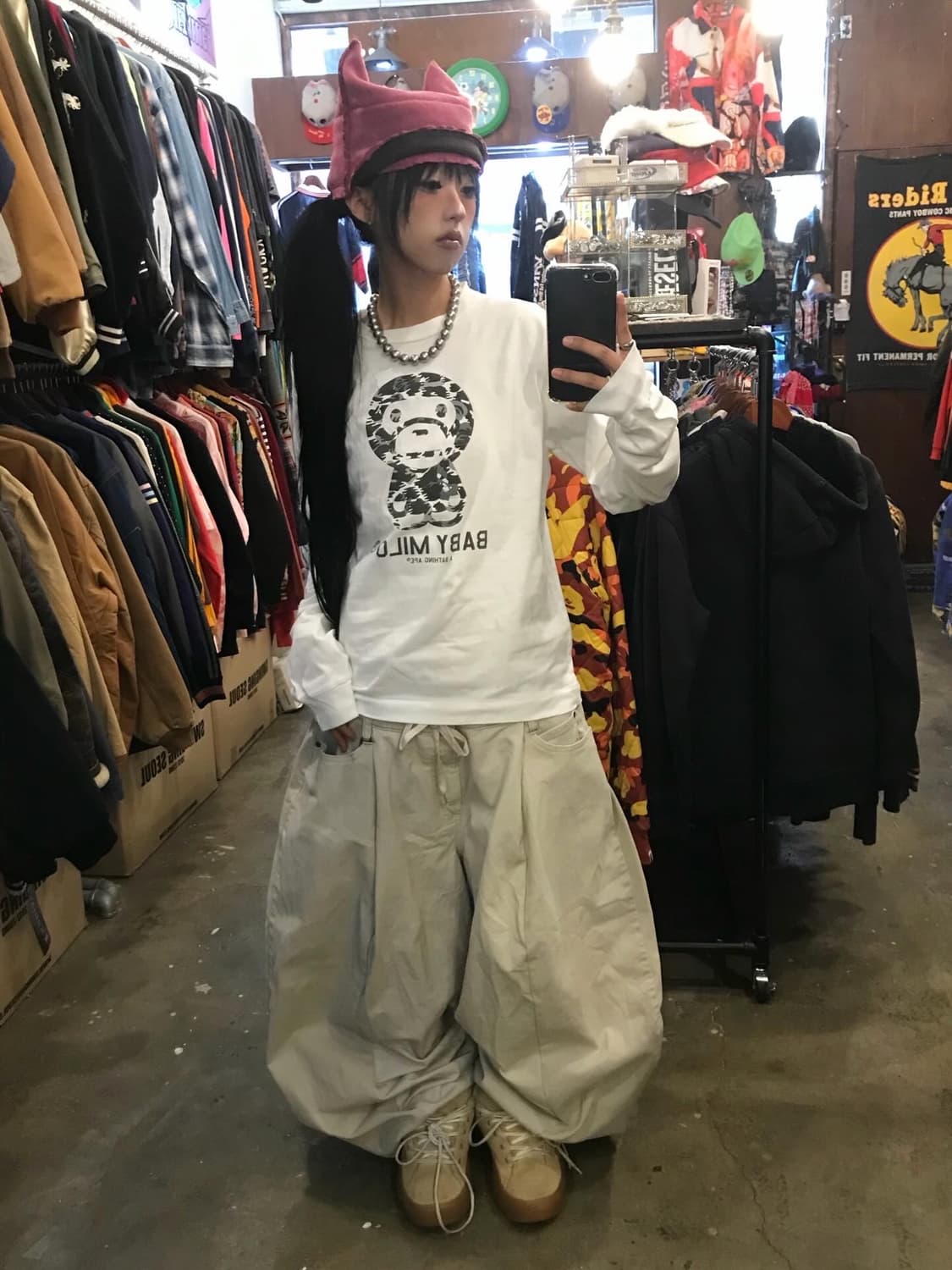 Bape BabyMilo Printing L/S 상품이미지3