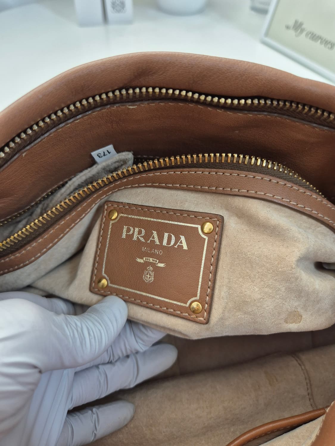 프라다 레더 토트백 상품이미지9