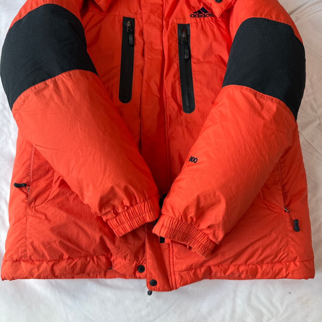 아디다스 대장급 오렌지 800필 구스다운 XL 상품이미지7