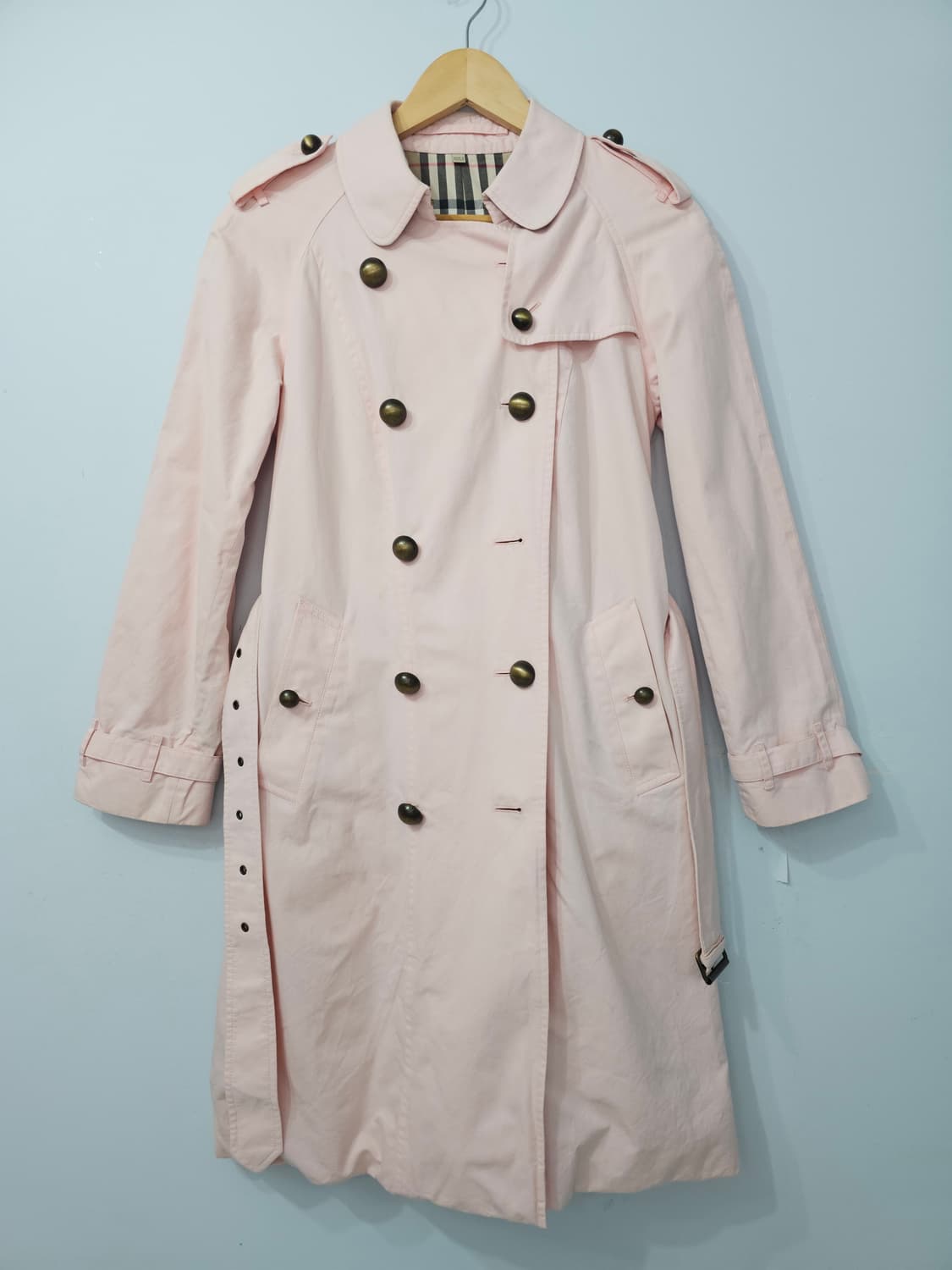 정품 버버리 핑크 트렌치 코트 55 상품이미지2