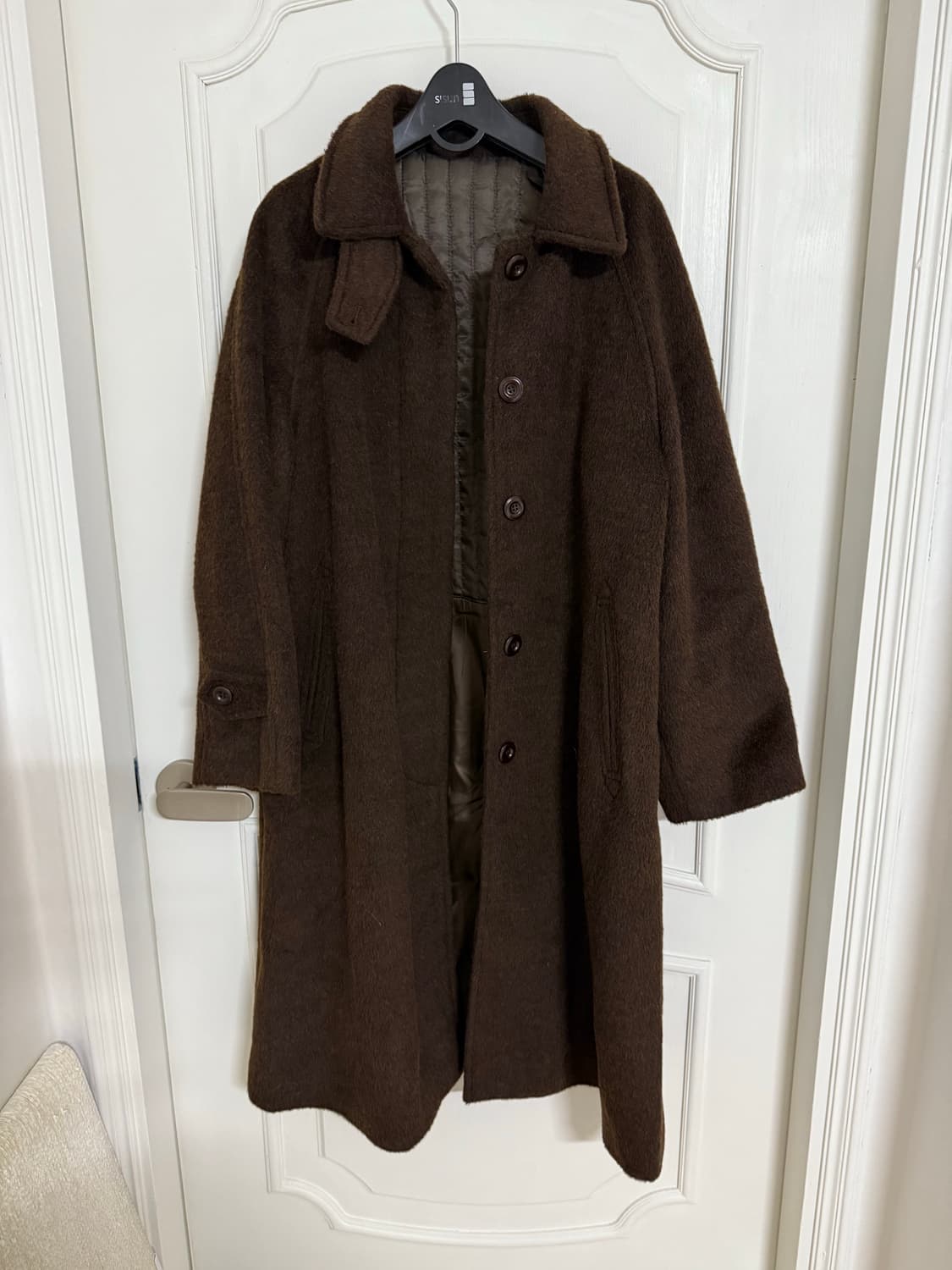 오로 oro 울리치 오버핏 발마칸 코트 브라운 Brown S size 상품이미지3