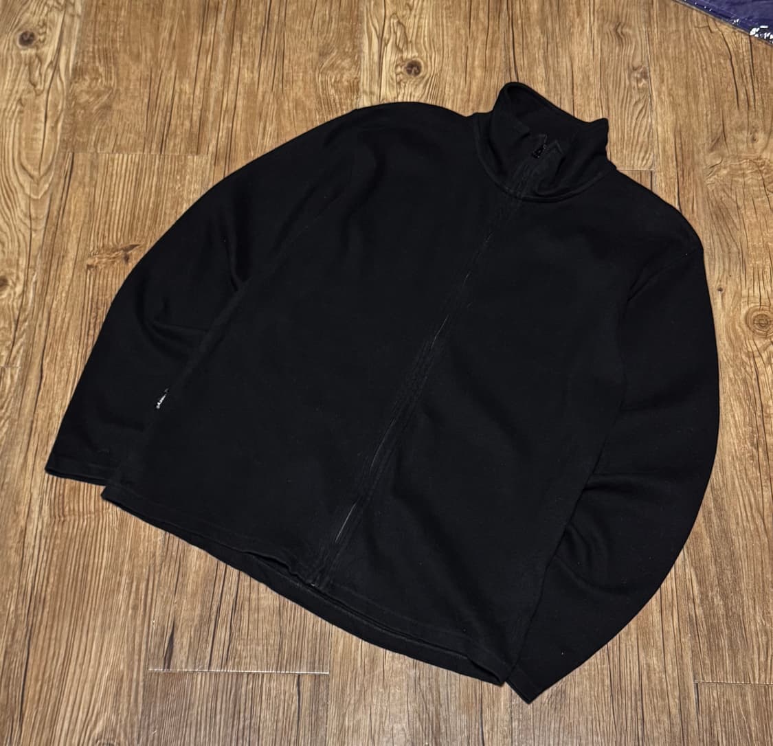 [L] 아비렉스 USA 블랙 니트 집업 상품이미지1