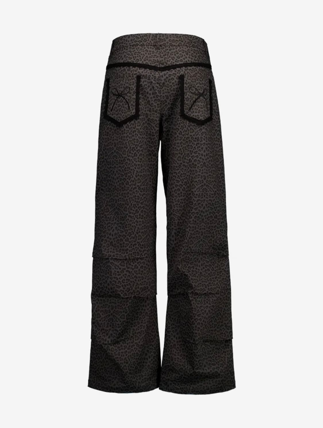 셋업이엑스이 / LEOPARD LACE PANTS / CHARCOAL 상품이미지2