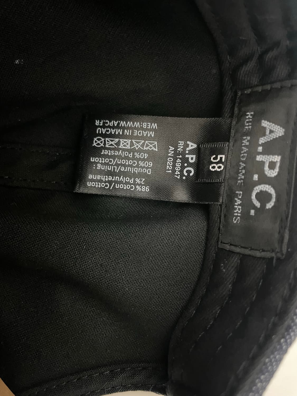 (58) Apc 모자 볼캡 상품이미지2