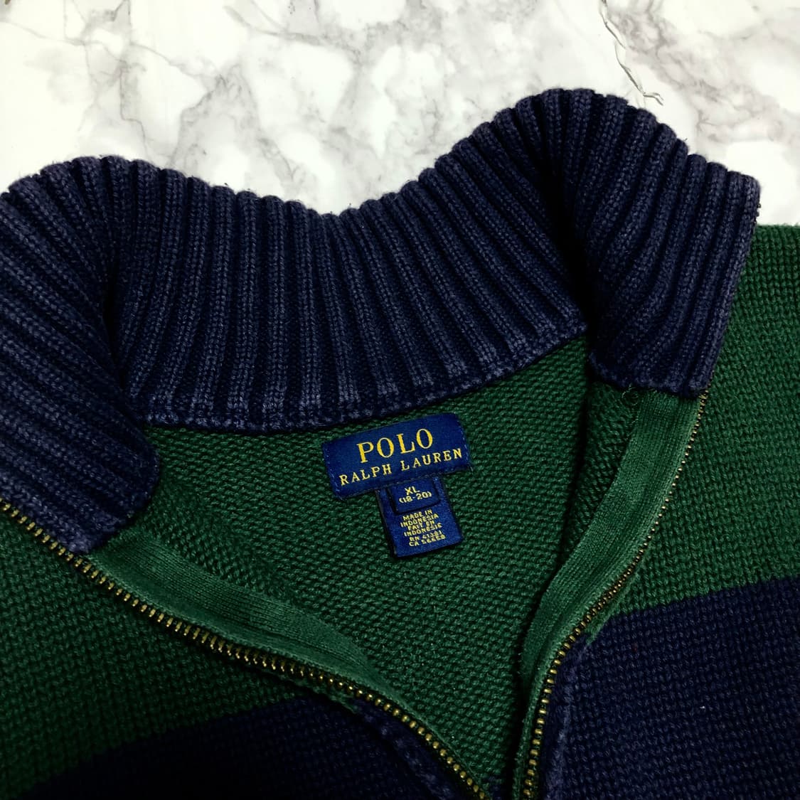 폴로 랄프로렌 빅포니 니트 반집업 스웨터 상품이미지4