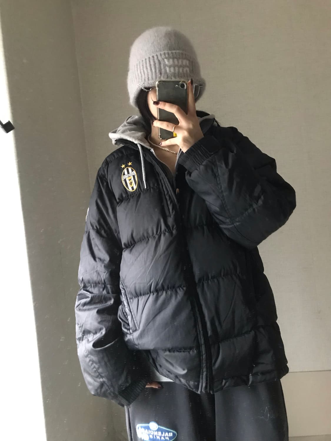 나이키 유벤투스 오버핏 패딩 상품이미지3