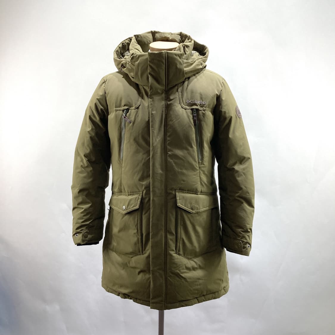 컬럼비아 여성 구스다운 패딩 자켓 카키 100  상품이미지1