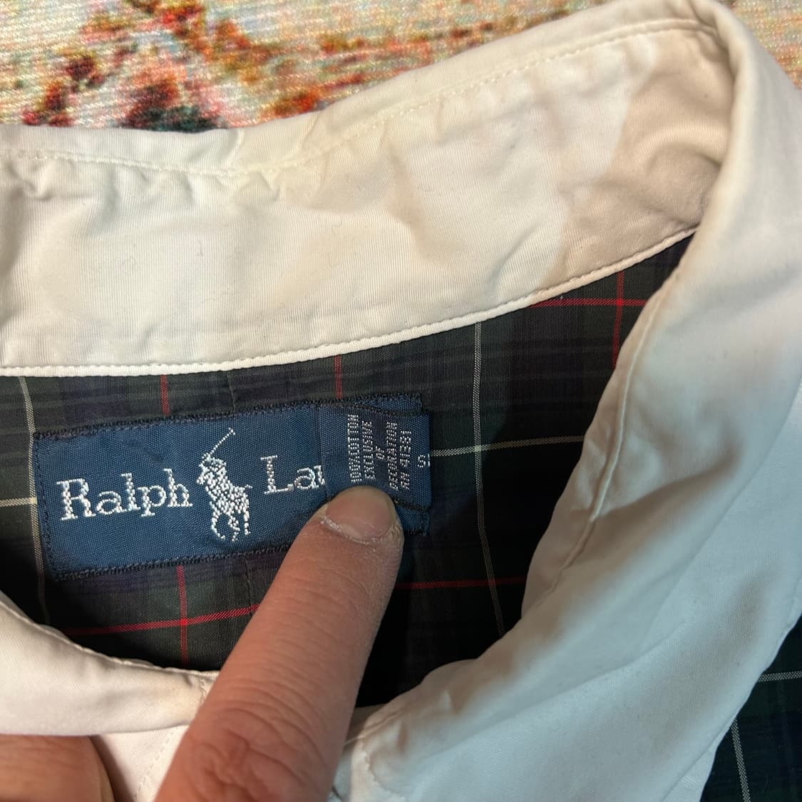 [XL] 90s 폴로 랄프로렌 럭비카라 체크셔츠 상품이미지4