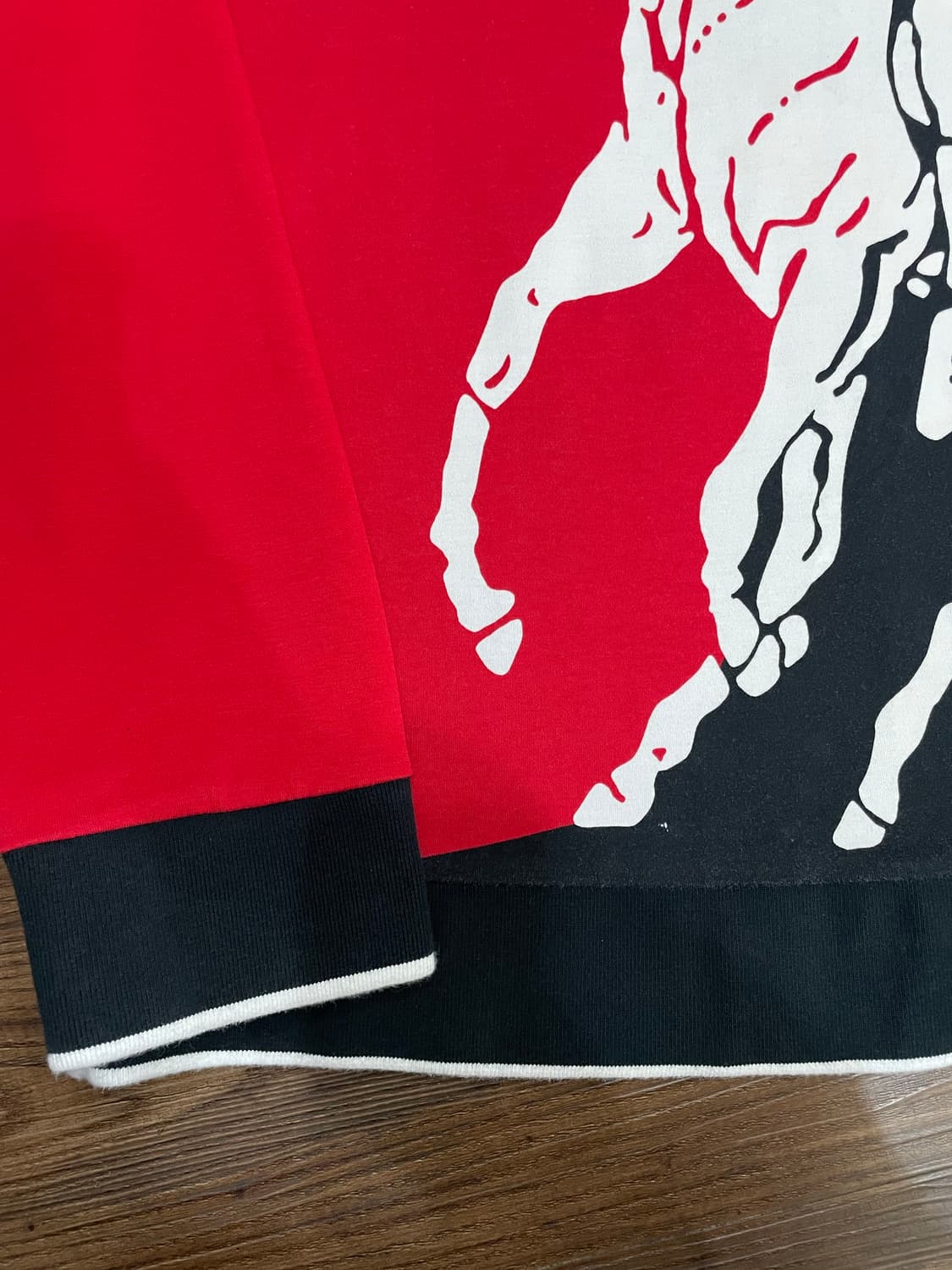 폴로 P-Wing 코튼 인터락 빅로고 그래픽 맨투맨 티 상품이미지5